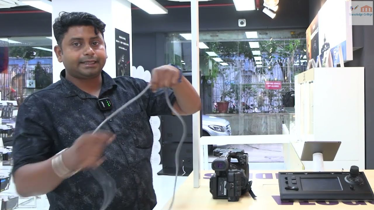 How to connect Canon XF605 with Canon Remote Controller || Connect Canon Camera with  Canon RC-IP100