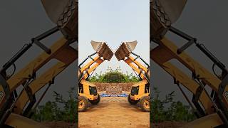 JCB Bulldozer Machine Power 💯🔥 Heavy Construction Action #JCB #Shorts