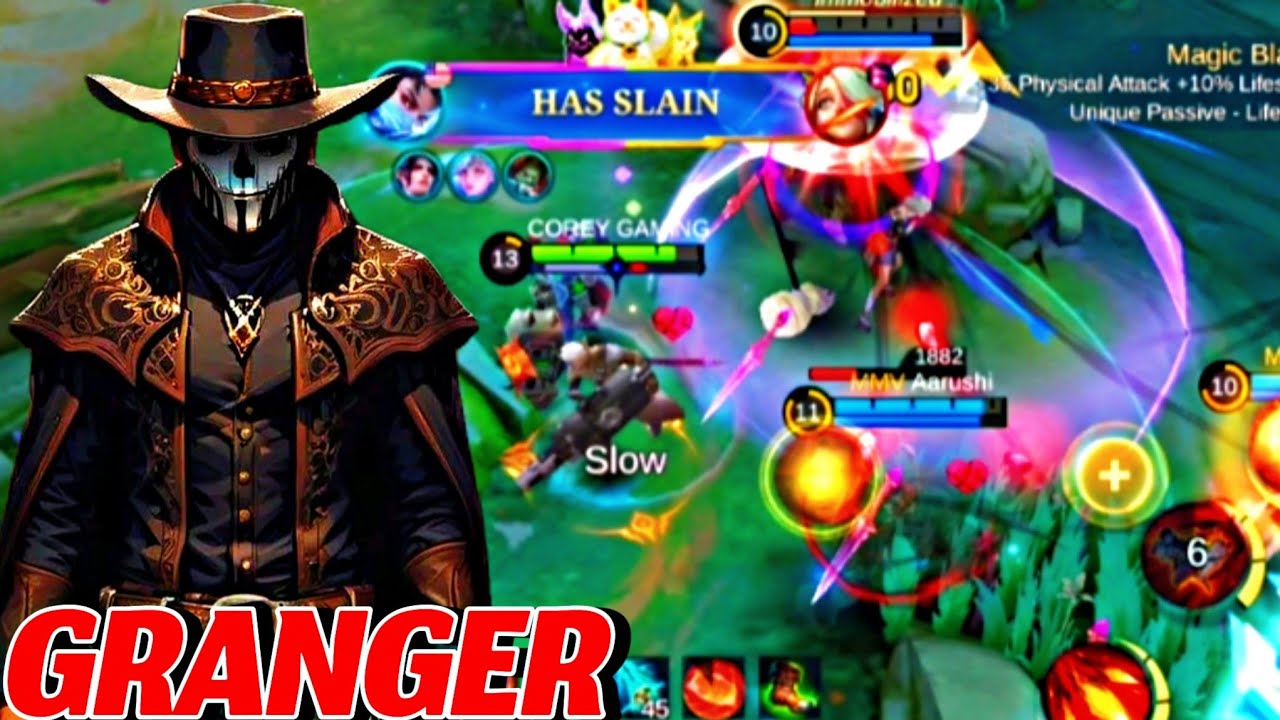 HARD CARRY !!! GRANGER JUNGLE DEADLY 1 SHOT BUILD & EMBLEM FOR FASTLY RANK UP ☠️ 2025 
