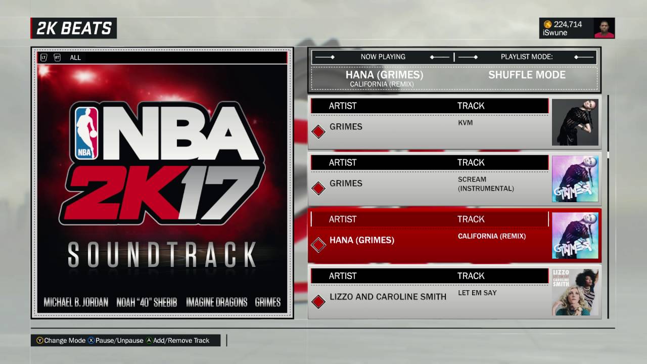 Grimes - California (Remix) [Official NBA 2K17 Track]