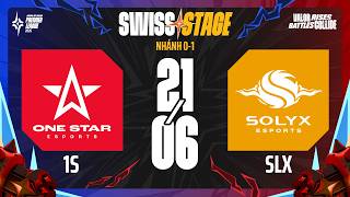 ONE STAR ESPORTS VS SOLYX ESPORTS | APL 2026 SWISS STAGE | 06/21