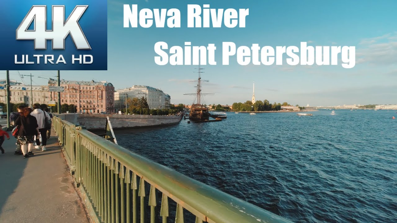 A walk along the embankment of the Neva River Part3