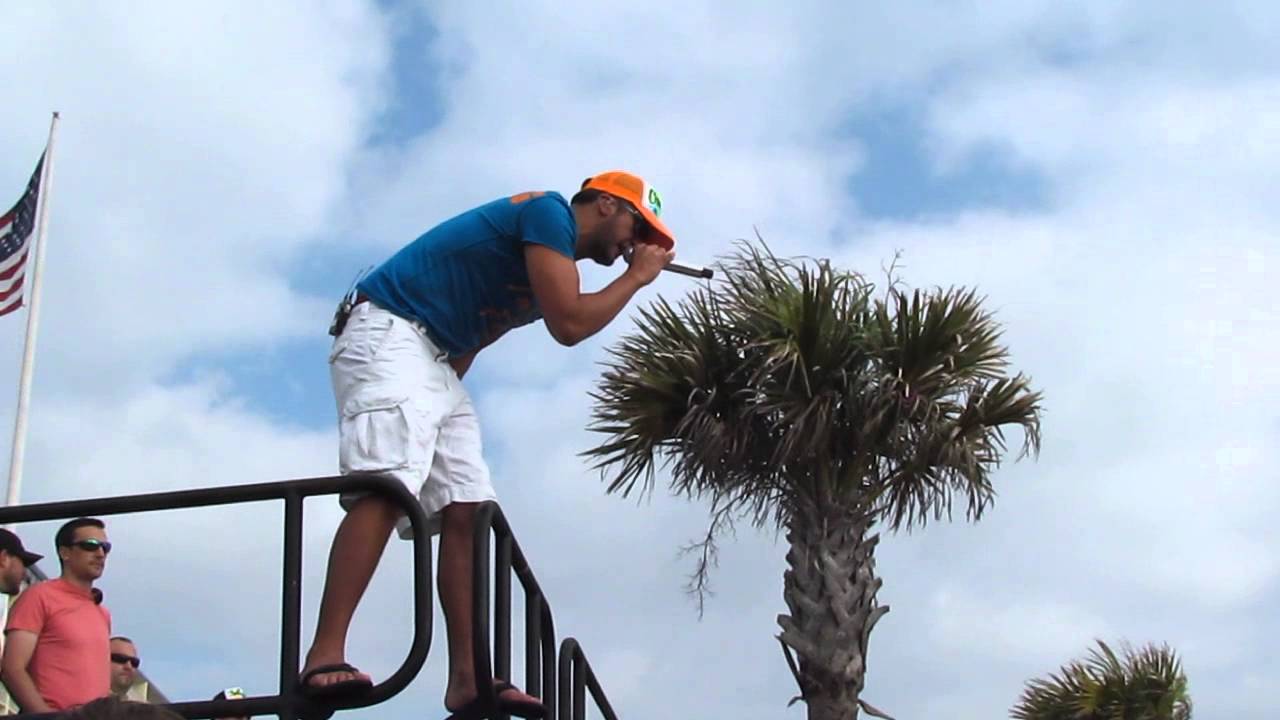 Luke Bryan Sippin at 2014 PCB Spring Break Concert at Panama City Beach