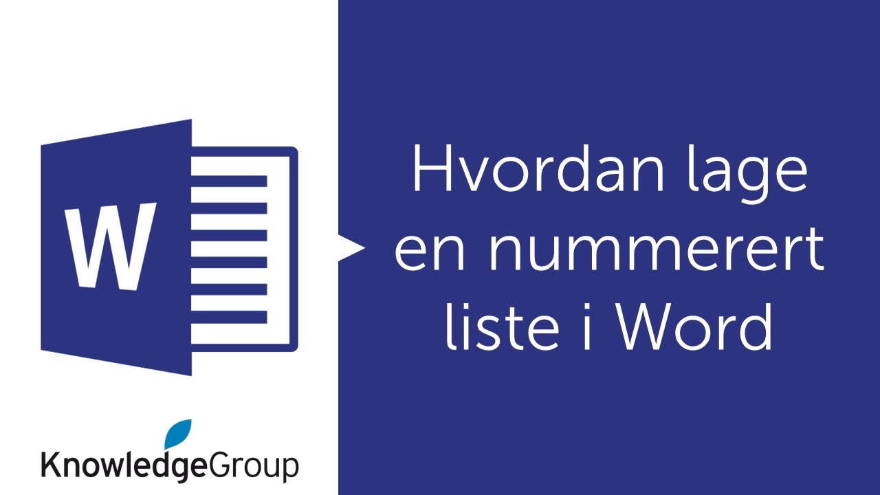 Hvordan Lage En Nummerert Liste I Word Norsk 2016 2013 2010 YouTube hvordan-lage-en-nummerert-liste-i-word-norsk-2016-2013-2010-youtube