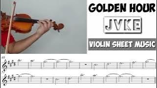 Golden Hour - JVKE || Violin Sheet Music