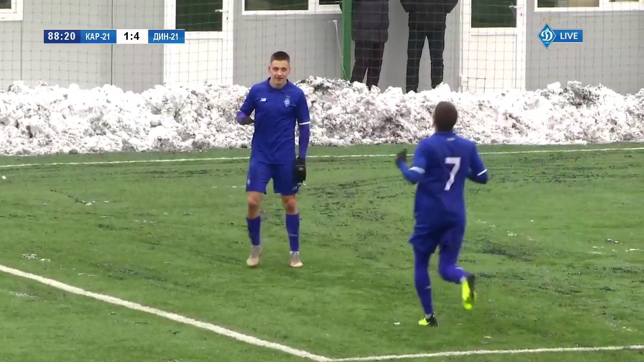 ГОЛ! U-21. КАРПАТИ Львів - ДИНАМО Київ 1:4. Назарій РУСИН! football score