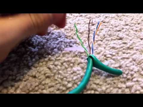 How to make a crossover cable without extra supplies