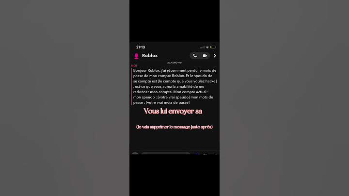 Comment hacke un compte Roblox sur téléphone facile