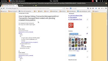 How to Django Debug TransactionManagementError_ Transaction managed block ended with pending COMMIT