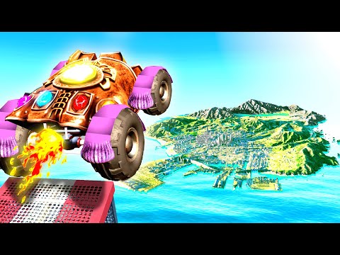 Jumping SUPER VILLAIN CARS Across GTA 5! (Impossible)