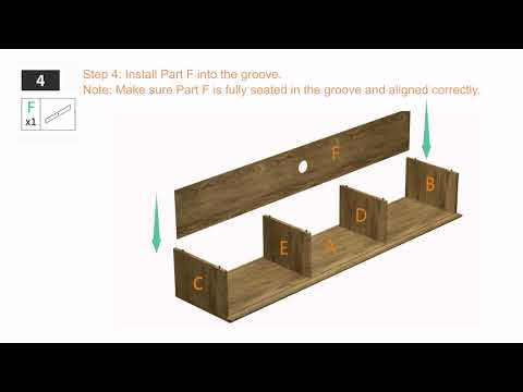 AODK Mid-Century Fluted TV Stand — Assembly Guide