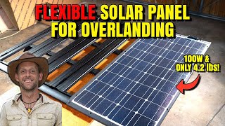 100W Renogy Flexible solar panel mount for Overlanding  DIY / How To