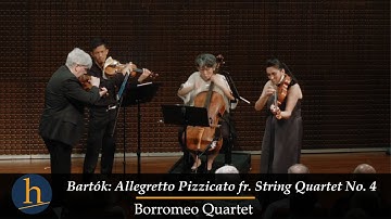 Bartók:  Allegretto Pizzicato from String Quartet No. 4 | Borromeo Quartet