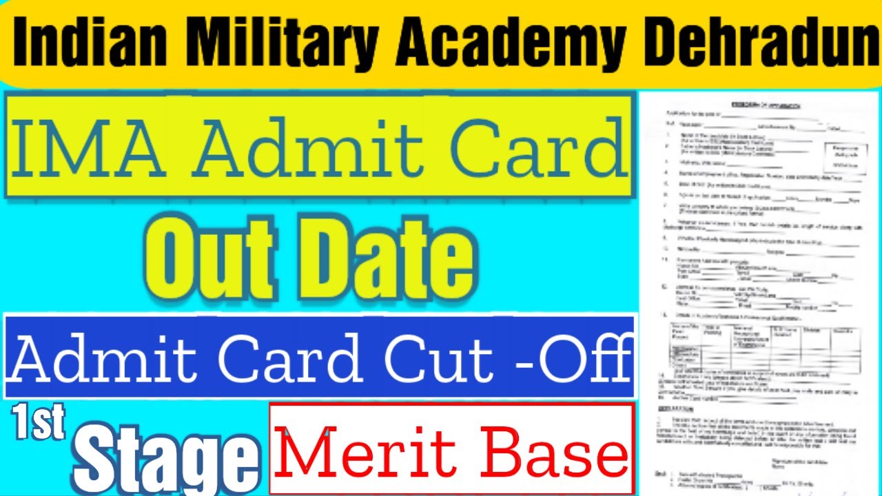IMA Dehradun Admit Card Card Update Exam Date Cut Off 