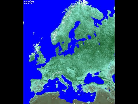 NDVI Time series over Europe 1999 - 2022