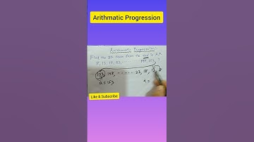HOW TO FIND ARITHMETIC PROGRESSION | how to find nth term from the end | #shorts #maths #short