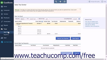 QuickBooks Online Plus 2015 Tutorial The Sales Tax Process in QuickBooks Online Plus Intuit Training