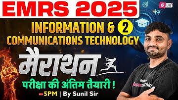 EMRS 2025 | EMRS ICT Marathon Class | EMRS ICT Class By Sunil Sir