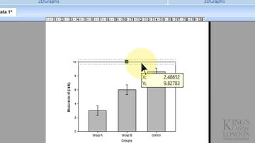 Creating and analysing a simple bar graph in SigmaPlot 13