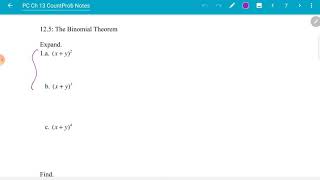 12.5: Binomial Theorem