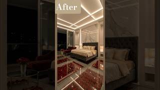 Luxury Bedroom Transformation 😍 | Empty Room to Dream Space ✨ #Shorts