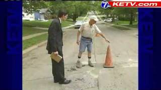 Omaha Man Repairs Street Himself