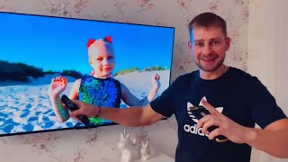 Влог ! КУПИЛИ телевизор TCL с Google TV ! РЕМОНТ ПРАЧЕЧНОЙ ! КЛЕЮ обои и плинтуса из ПВХ !