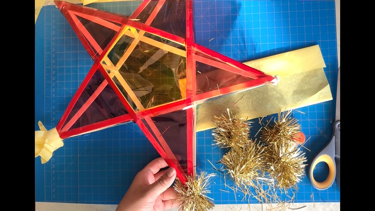 How to make a Parol (Filipino Christmas Star / Christmas Lantern) # ...