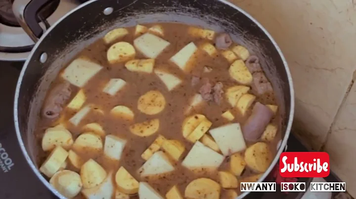 HOW TO MAKE THE PERFECT DELTA ISOKO UKODO/ PLANTAIN AND YAM GOAT MEAT PEPPERSOUP#nigeriafood