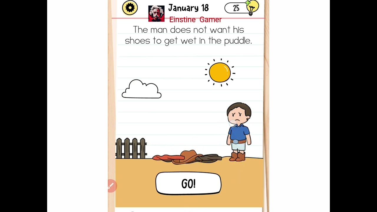 Brain test All Star Daliy Puzzle January 18 Walkthrough Solution