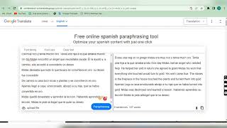 How To Use Spanish Paraphrasing Tool On Contenttool.io