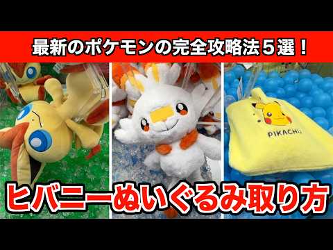 超簡単！ポケモン最新作のヒバニーのぬいぐるみなどGETするコツ５選！【クレーンゲーム】