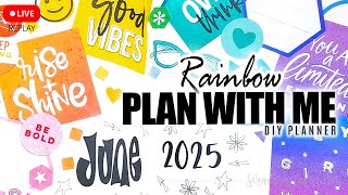 Lets Create A Rainbow With Happy Planner Stickers Plan With Me