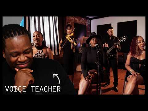 VOICE TEACHER REACTS to XSCAPE singing WHO CAN I RUN TO (Acoustic Performance)
