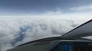 Microsoft Flight Simulator 2020 - Beautiful Cockpit View - Full Flight Timelapse