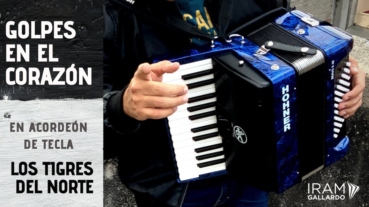 Golpes en el corazón - Tutorial en acordeón de tecla