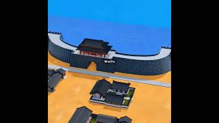 How Ancient China Built A Flood-Proof Fortress City 😱 # engineering #architecture #3danimation