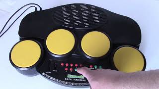 2000 Kawasaki Deluxe Electronic Lo-Fi Drum Machine First Act DSI Toys 57761 Toy Drum Pad Kit