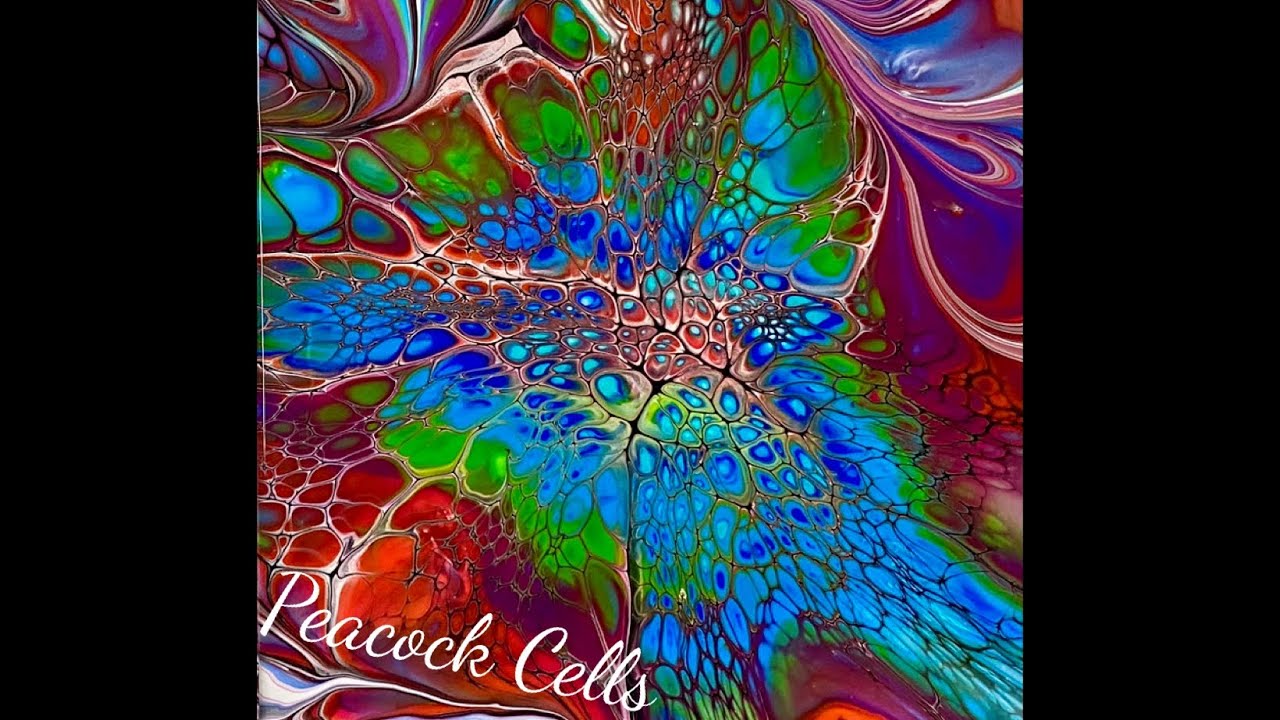 (1348) Awesome Modified Bloom, Acrylic Paint Pouring, Fluid Art