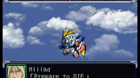 Super Robot Wars Alpha(PSX) - Wing Gundam Zero Attacks