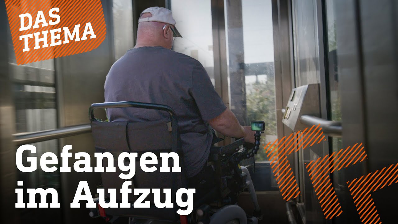 Rollstuhlfahrer hängt 30 min im Aufzug in Mühlheim fest | hessenschau