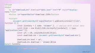 How to Download a JSON File with JavaScript on iOS Safari