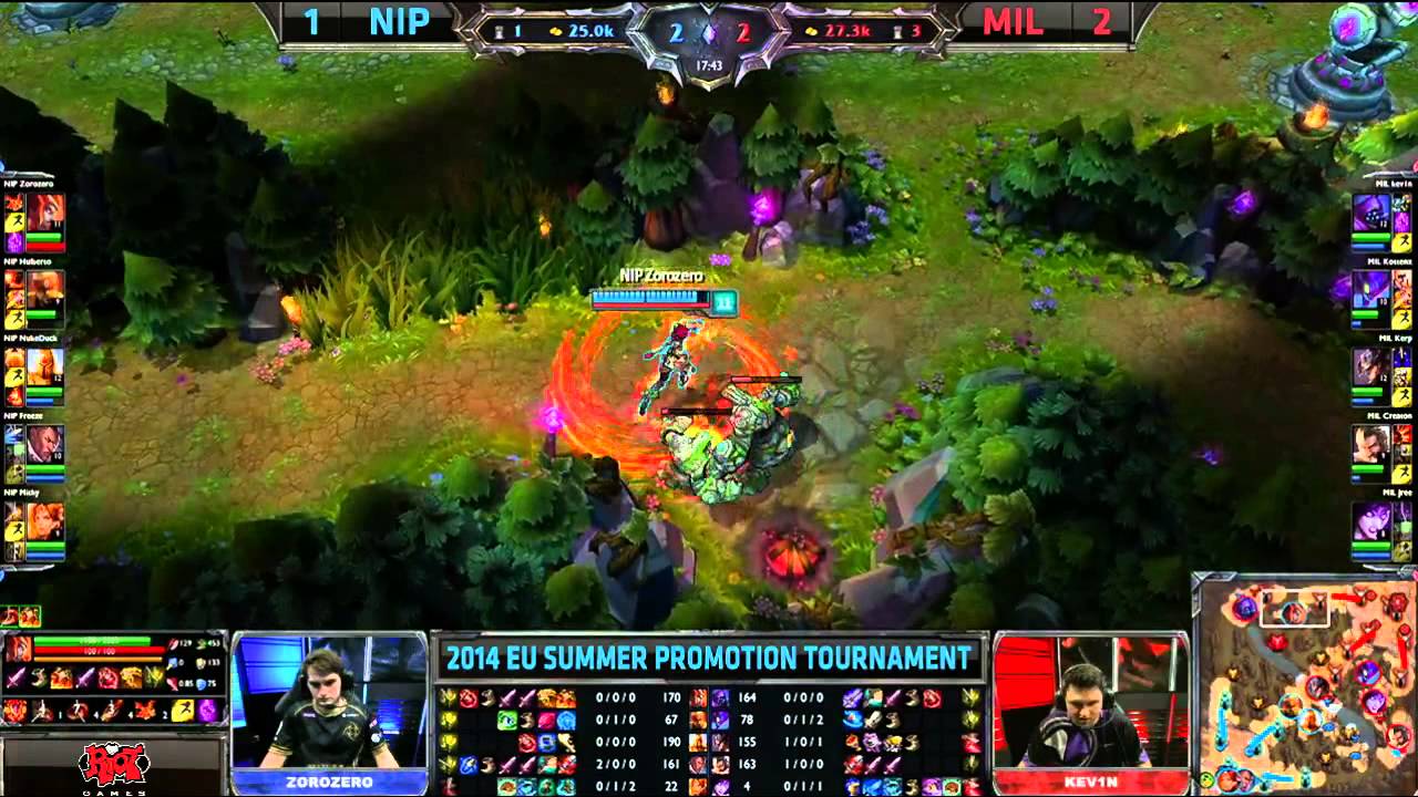 LCS EU Summer 2014 Promotion: Millenium vs Ninjas in Pyjamas G4 (24.04.2014)