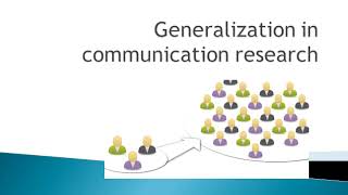Meaning of Generalization in Research