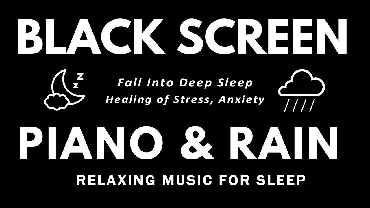 Relaxing Sleep Music + Insomnia - Stress Relief, Peaceful Piano with Rain Sounds, Meditation Music