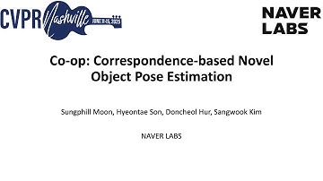 [CVPR 2025] Co-op: Correspondence-based Novel Object Pose Estimation