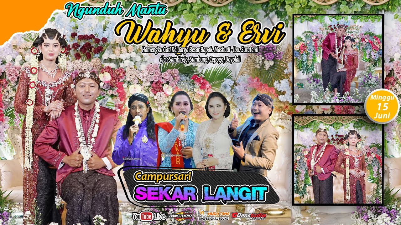 🔴Live Stream Cs SEKAR LANGIT | Ngunduh Mantu Wahyu & Ervi | MUDA TAMA AUDIO | DANSTUDIO OFFICIAL