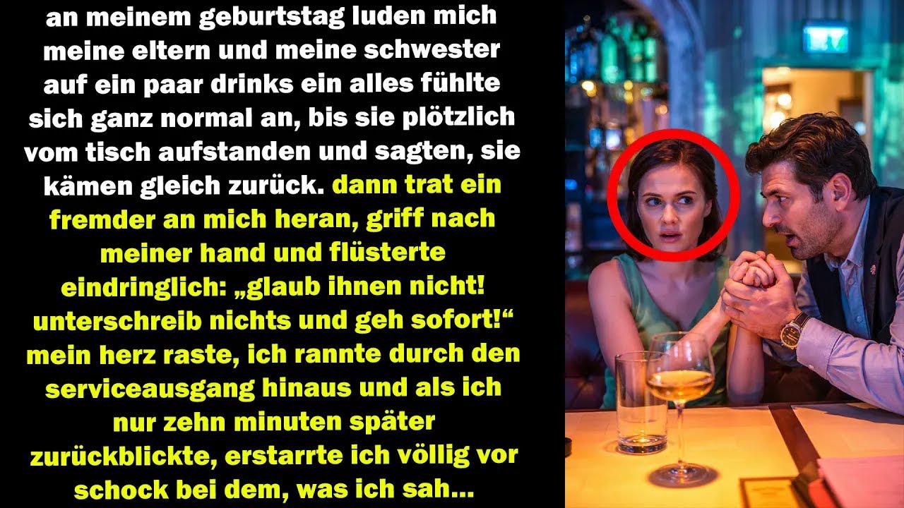 Ein Fremder Flüsterte： „Geh Sofort!“ – Zehn Minuten Später Sah Ich, Was Meine Familie Verheimlichte