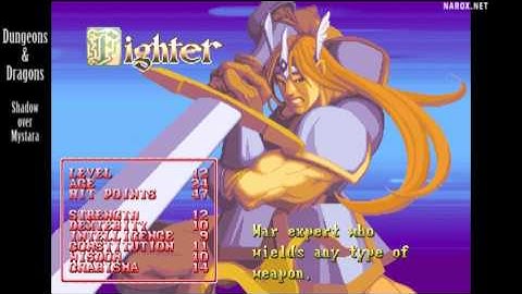 Dungeons & Dragons Shadow over Mystara / attract mode auto demo / 1996