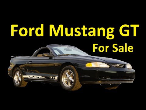 1995 FORD MUSTANG GT CONVERTIBLE CLASSIC 1 OWNER 80k MI VIDEO